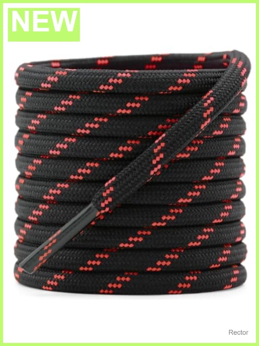 Heavy Duty Round Boot Laces, 2 Pairs, 100% Polyester
